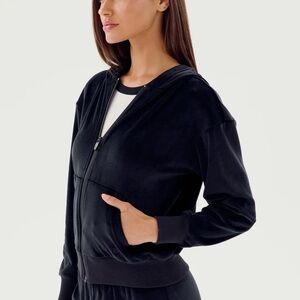 Splits59 Rhys Velour Zip Up Hoodie Size M